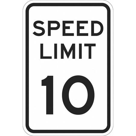 LYLE T1-1010-EG_12x18 TRAFFIC SIGN 18 H 12 W ALUMINUM