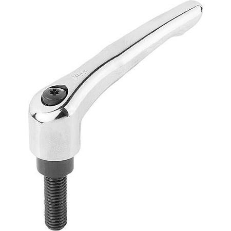 KIPP K0122.0A16X35 ADJUSTABLE HANDLE #10-32 ZINC