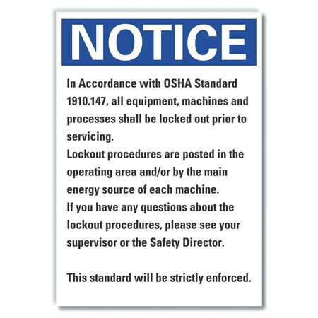 LYLE LCU5-0308-RD_5X3.5 DANGER SIGN 5 W X 3-1/2 H 0.001 THICK