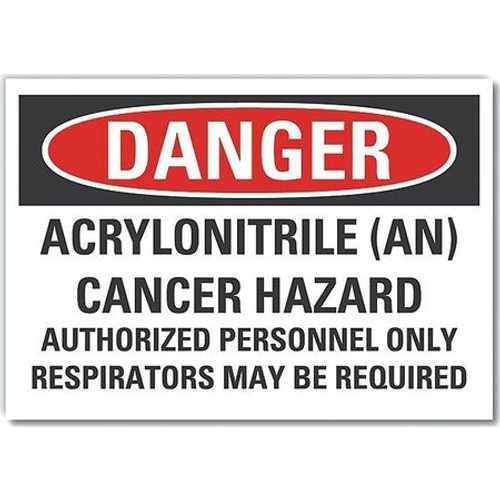 LYLE LCU4-0705-RD_7X5 DANGER SIGN 7 W X 5 H 0.001 THICK LYLE LCU4-0705-RD_7X5 DANGER SIGN 7 W X 5 H 0.001 THICK