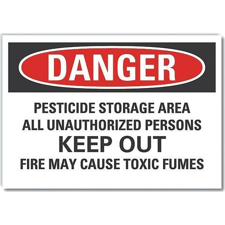 LYLE LCU4-0702-ND_10X7 DANGER SIGN 10 W X 7 H 0.001 THICK