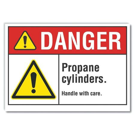 LYLE LCU4-0061-RD_7X5 DANGER SIGN 7 W X 5 H 0.001 THICK
