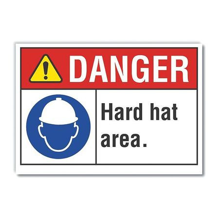 LYLE LCU4-0096-RD_7X5 DANGER SIGN 7 W X 5 H 0.001 THICK