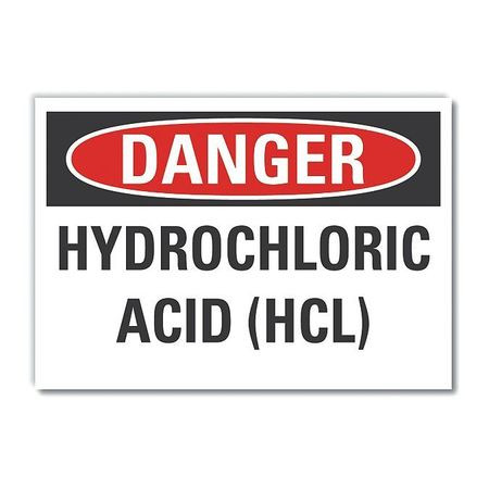 LYLE LCU4-0464-ND_10X7 DECAL DANGER HYDROCHLORIC ACID 10 X7 