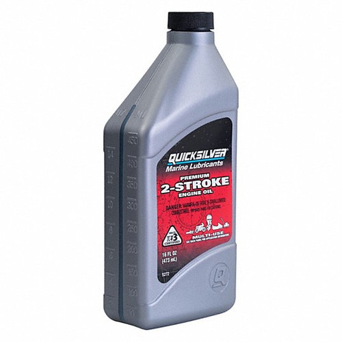 QUICKSILVER 858020 2-CYCLE ENGINE OIL,CONVENTIONAL,16OZ