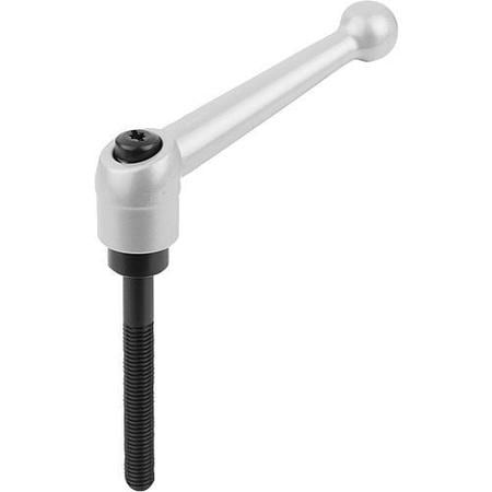 KIPP K0116.2063X60 ADJUSTABLE HANDLE M6 ZINC