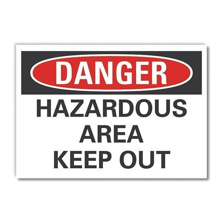 LYLE LCU4-0463-RD_5X3.5 DANGER SIGN 5 W X 3-1/2 H 0.001 THICK