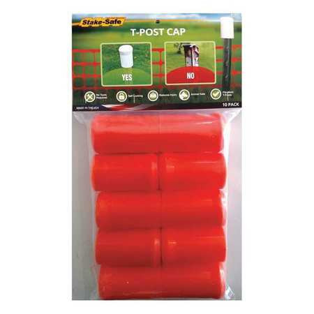 STAKE SAFE 1007O POST/REBAR CAP ORANGE 2 DIA. PK10