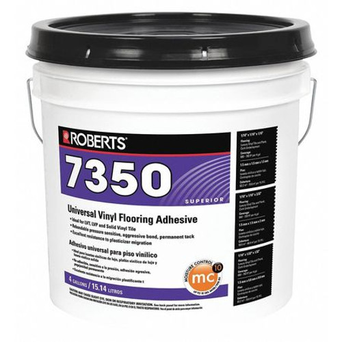 ROBERTS 7350-4 CONSTRUCTION ADHESIVE,4 GAL,PAIL ROBERTS 7350-4 CONSTRUCTION ADHESIVE,4 GAL,PAIL