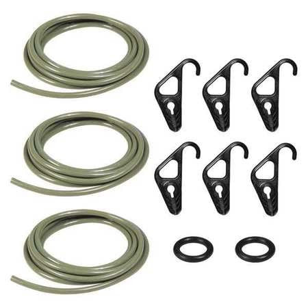 THE PERFECT BUNGEE BBCC1/4MG BUNGEE CORD KIT MILITARY GREEN 10 FT L