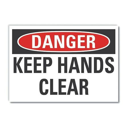 LYLE LCU4-0384-RD_5X3.5 DANGER SIGN 5 W X 3-1/2 H 0.001 THICK