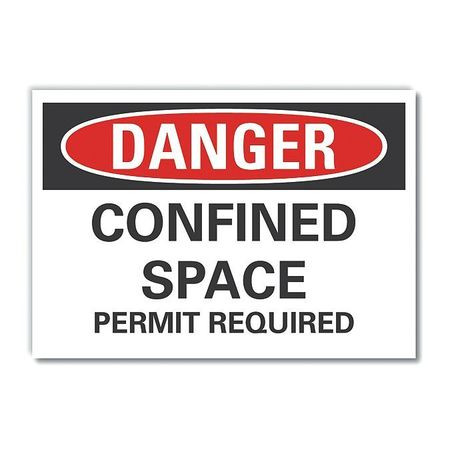 LYLE LCU4-0512-ND_7X5 DECAL DANGER CONFINED SPACE 7 X5 
