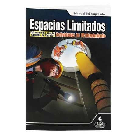 JJ KELLER 45373 HANDBOOK CONFINED SPACE TRAINING PK10
