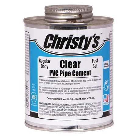 CHRISTY'S RH-RCLV-PT-12 PIPE CEMENT CLEAR 16 OZ.