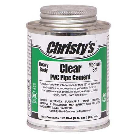 CHRISTY'S RH-HCLV-HP-24 PIPE CEMENT CLEAR 8 OZ.