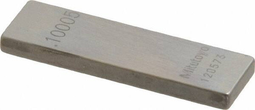 MITUTOYO 611135-531 0.10005" RECTANGULAR STEEL GAGE BLOCK