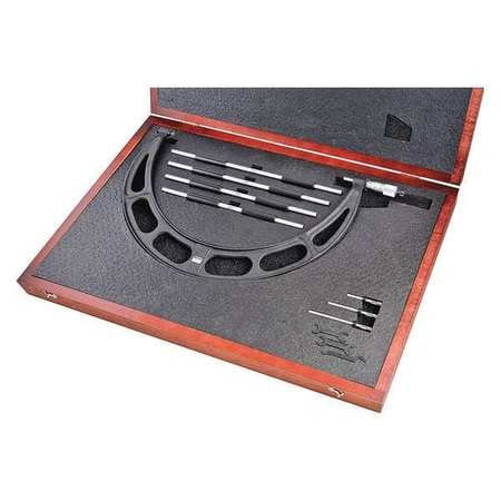 STARRETT 224.1DRLZ INTERCHANGEABLE ANVIL MICROMETER 12-16" 