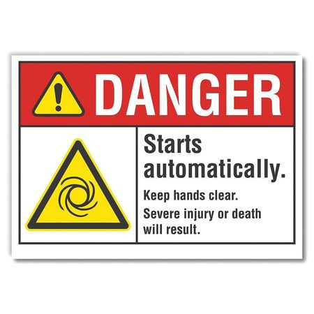 LYLE LCU4-0021-RD_10X7 DANGER SIGN 10 W X 7 H 0.001 THICK