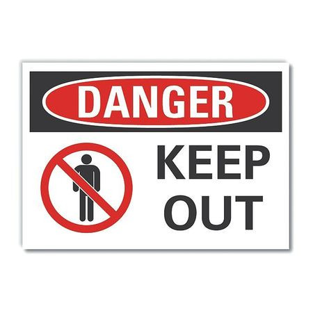 LYLE LCU4-0198-RD_7X5 DANGER SIGN 7 W X 5 H 0.001 THICK