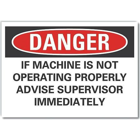 LYLE LCU4-0688-RD_10X7 DANGER SIGN 10 W X 7 H 0.001 THICK