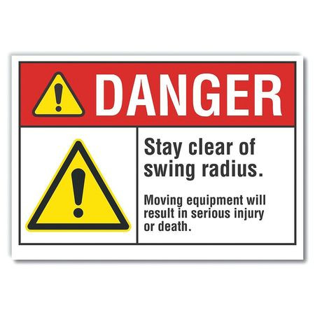 LYLE LCU4-0064-ND_5X3.5 DANGER SIGN 5 W X 3-1/2 H 0.001 THICK