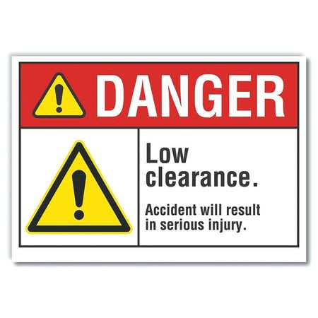 LYLE LCU4-0059-ND_7X5 DANGER SIGN 7 W X 5 H 0.001 THICK
