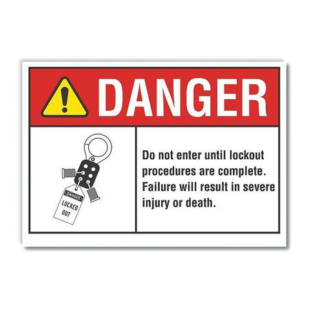 LYLE LCU4-0162-ND_7X5 DANGER SIGN 7 W X 5 H 0.001 THICK