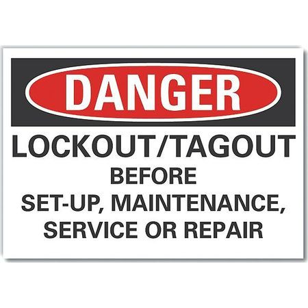 LYLE LCU4-0677-RD_10X7 DANGER SIGN 10 W X 7 H 0.001 THICK