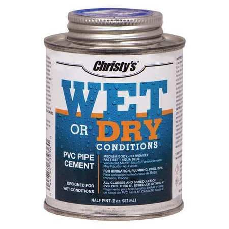 CHRISTY'S RH-WET-HP-24 PIPE CEMENT AQUA BLUE 8 OZ.