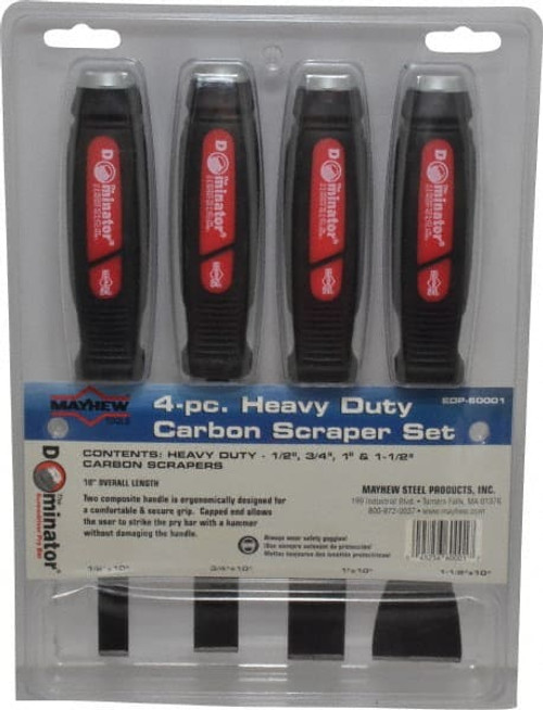 MAYHEW 14082 4 PC DOMINATOR STRAIGHT SCRAPER SET MAYHEW 14082 4 PC DOMINATOR STRAIGHT SCRAPER SET