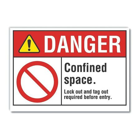 LYLE LCU4-0118-RD_10X7 DANGER SIGN 10 W X 7 H 0.001 THICK