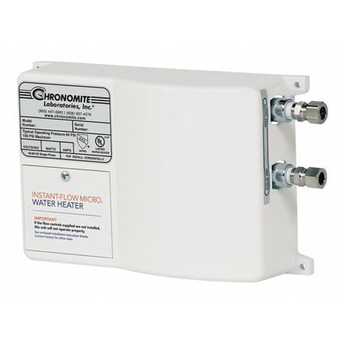 CHRONOMITE LABS M40L/240HTR 110F-I ELECTRIC TANKLESS WATER HEATER 9600W 40A
