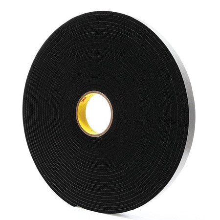 3M 4504 FOAM TAPE VINYL BLACK 1 W X 18 YD L PK9