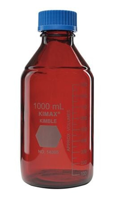 KIMBLE 14399-1000 STORAGE/MEDIA BOTTLE 1000ML 225MM H 