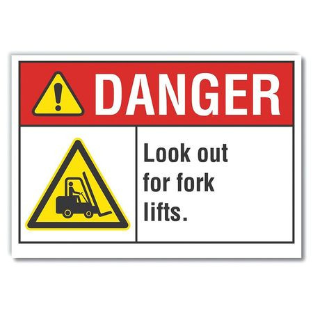 LYLE LCU4-0041-RD_10X7 DANGER SIGN 10 W X 7 H 0.001 THICK