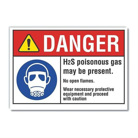 LYLE LCU4-0099-ND_5X3.5 DANGER SIGN 5 W X 3-1/2 H 0.001 THICK