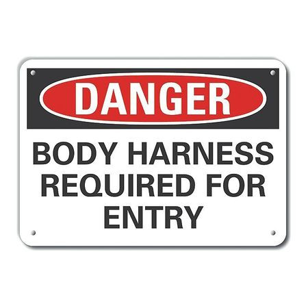 LYLE LCU4-0516-NA_10X7 ALUM DANGER BODY HARNESS 10 X7 