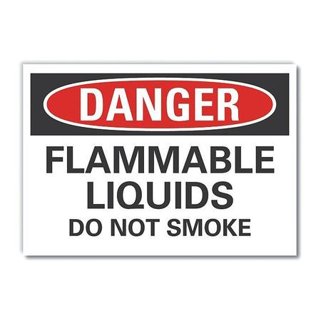 LYLE LCU4-0514-RD_7X5 REFL DECAL DANGER FLAMMABLE 7 X5 