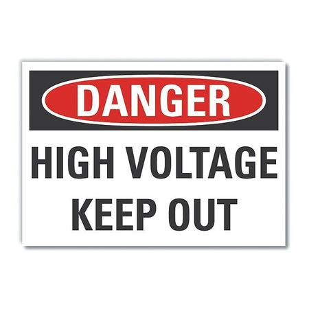 LYLE LCU4-0441-RD_10X7 REFL DECAL DANGER HIGH VOLTAGE 10 X7 