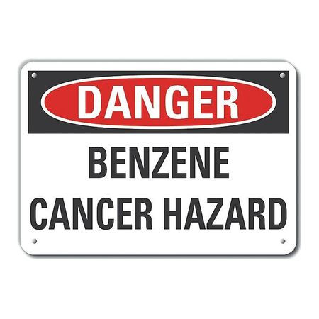 LYLE LCU4-0442-RA_10X7 REFL ALUM DANGER BENZENE 10 X7 