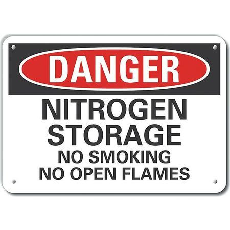 LYLE LCU4-0600-NP_10X7 DECAL DANGER NITROGEN STORAGE 10X7 