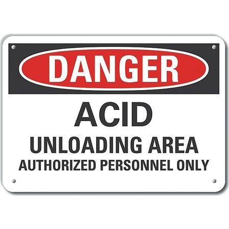 LYLE LCU4-0615-NP_10X7 DECAL DANGER ACID UNLOADING 10X7 
