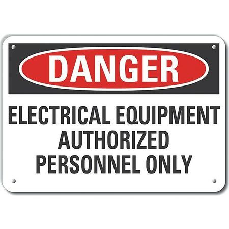 LYLE LCU4-0620-NP_10X7 DECAL DANGER ELECTRICAL PLASTIC 10X7 