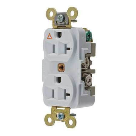 HUBBELL IG5362W RECEPTACLE WHITE 1.0 HP 3 WIRES 2 POLES