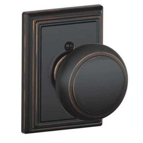 SCHLAGE F170 AND 716 ADD SINGLE DUMMY, ANDOVER KNOB, ADDISON ROSE SCHLAGE F170 AND 716 ADD SINGLE DUMMY, ANDOVER KNOB, ADDISON ROSE