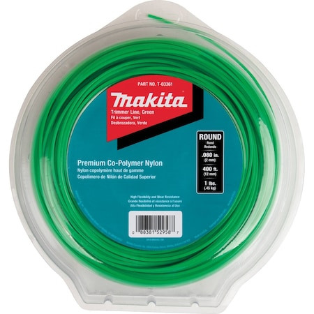 MAKITA T-03361 LINE TRMR GRN 1LB 0.08INX400FT
