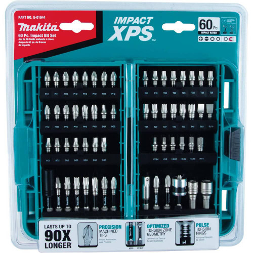 MAKITA E-01644 IMPACT BIT SET STEEL MIX 60PC 
