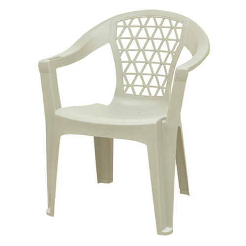 ADAMS MFG CORP. 8220-48-3700 PENZA PATIO CHAIR, WHITE