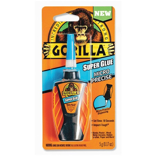 GORILLA PRODUCTS 6770002 SUPER GLUE, MICRO PRECISION, 5-GM. GORILLA PRODUCTS 6770002 SUPER GLUE, MICRO PRECISION, 5-GM.