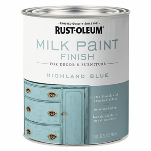 RUST-OLEUM 331050 PAINT MLK FNSH HGHLAND BLU 1QT RUST-OLEUM 331050 PAINT MLK FNSH HGHLAND BLU 1QT